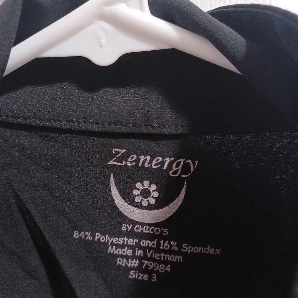 Zenergy By Chicos Black Jacket - Picture 6 of 7